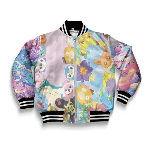 Women Pastel Pokemon Bomber