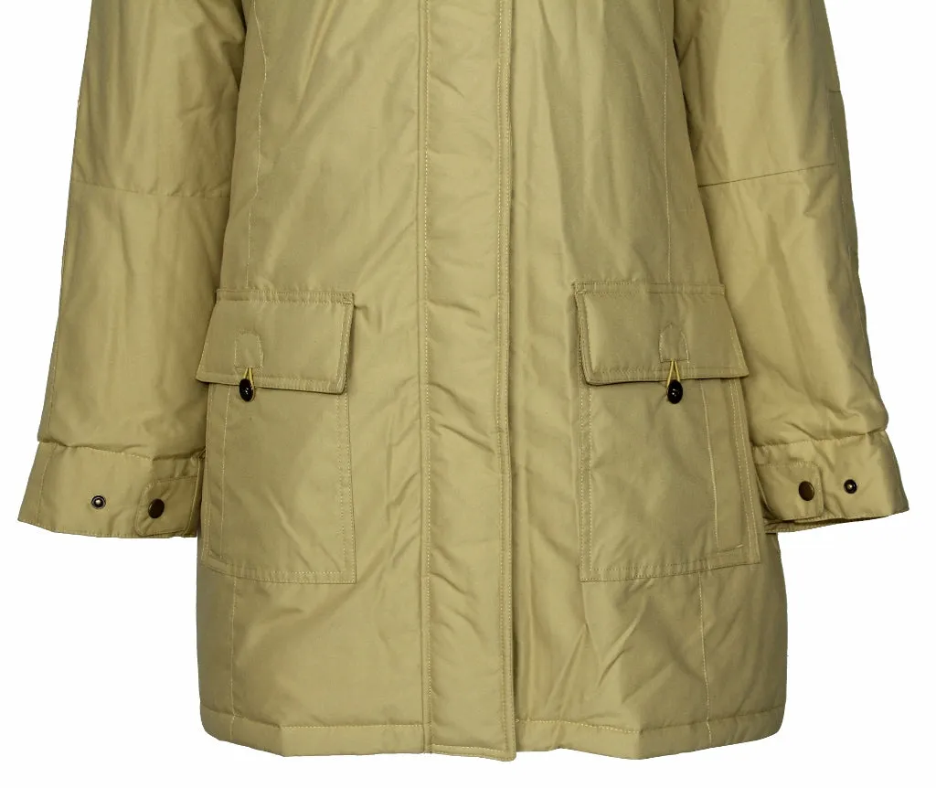 Women's Detachable Faux Fur Hoodie Long Puffer Parka (Wholesale)