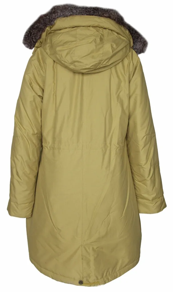 Women's Detachable Faux Fur Hoodie Long Puffer Parka (Wholesale)