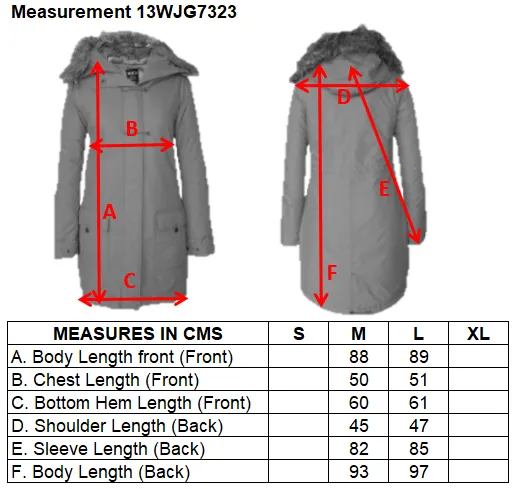 Women's Detachable Faux Fur Hoodie Long Puffer Parka