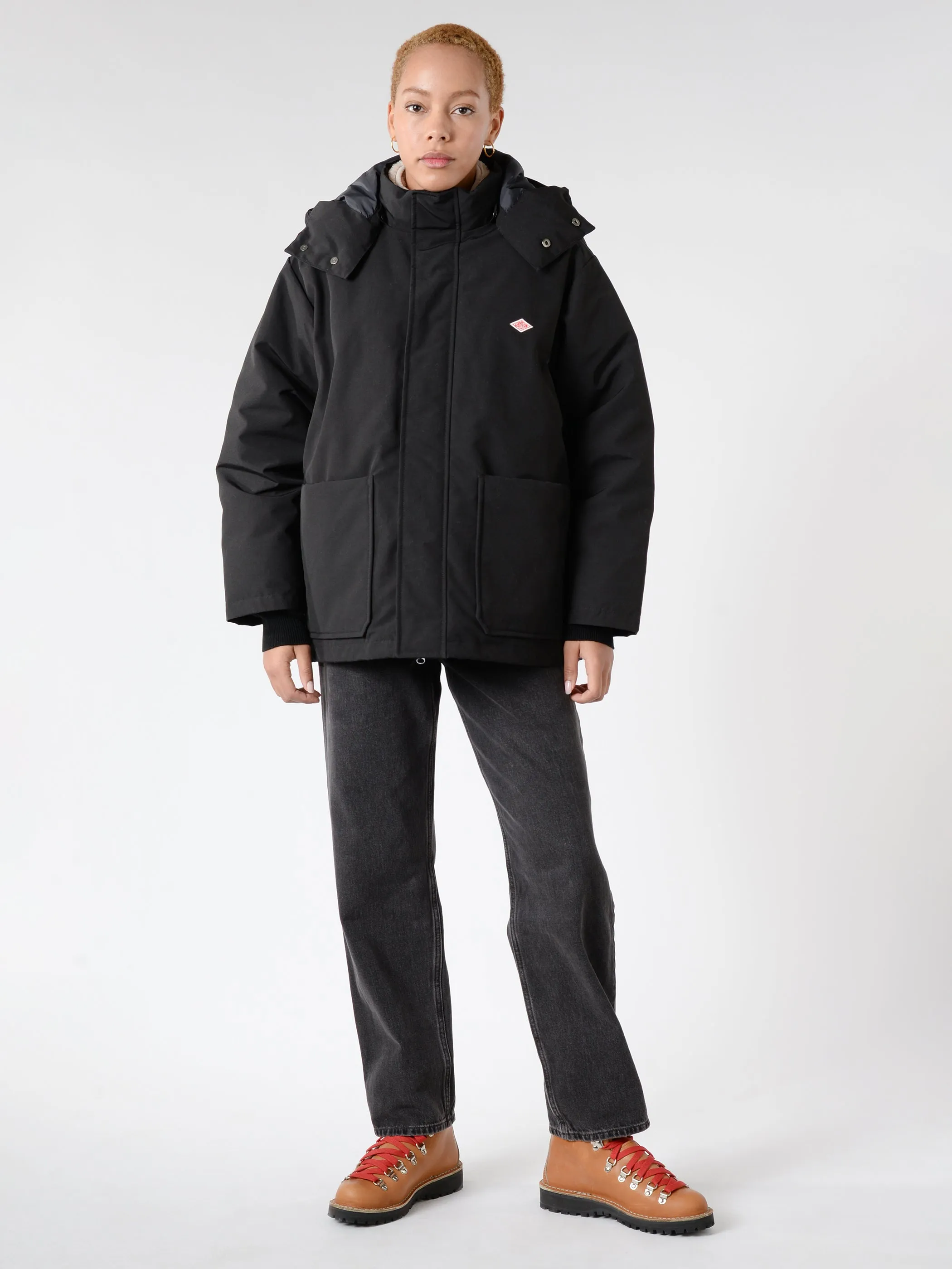 Women's Down Hooded Zip Jacket