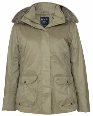 Women's Removable Faux Fur Hoodie Puffer Parka