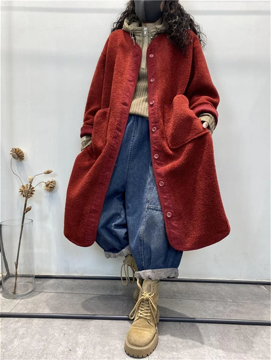 Women's Wool Coats wool coat Single-breasted coat