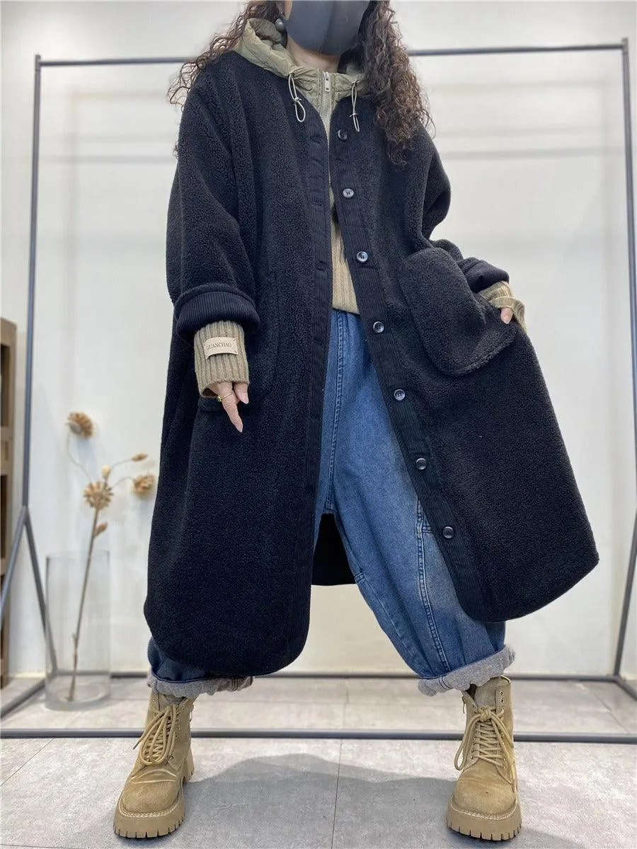 Women's Wool Coats wool coat Single-breasted coat