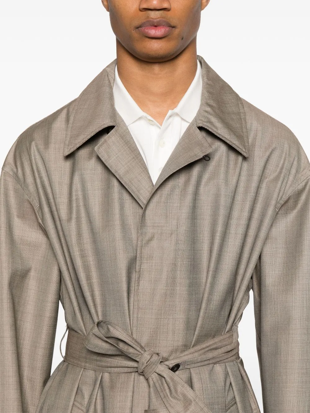 Wool belted coat