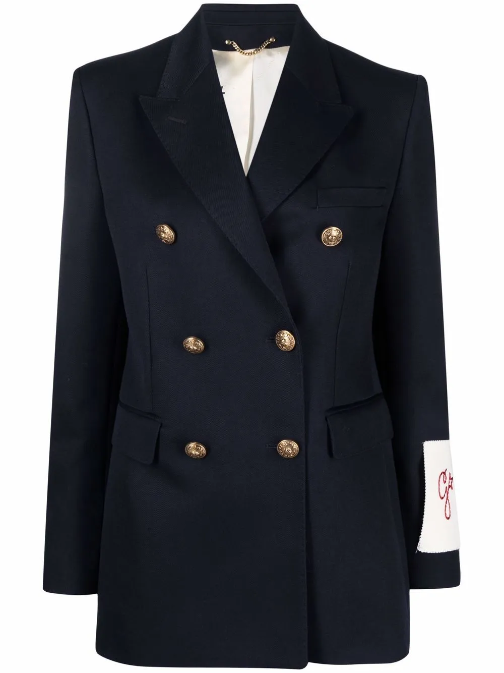 Wool blend double-breasted coat