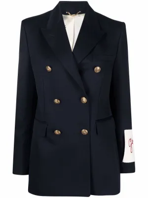 Wool blend double-breasted coat
