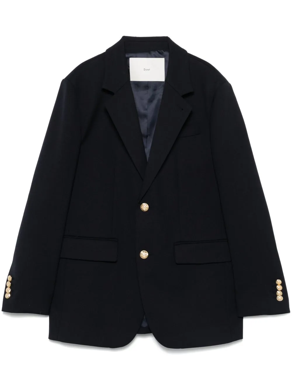Wool blend single-breasted blazer jacket