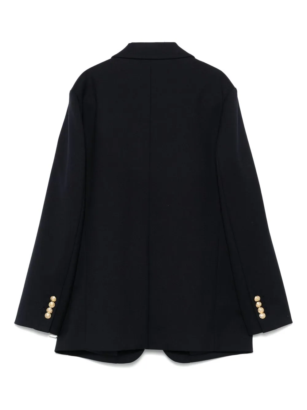 Wool blend single-breasted blazer jacket