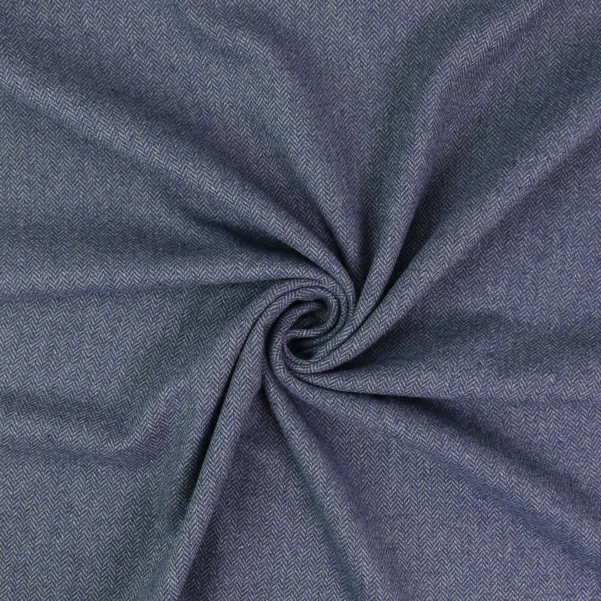 Wool blend suiting -  Blue