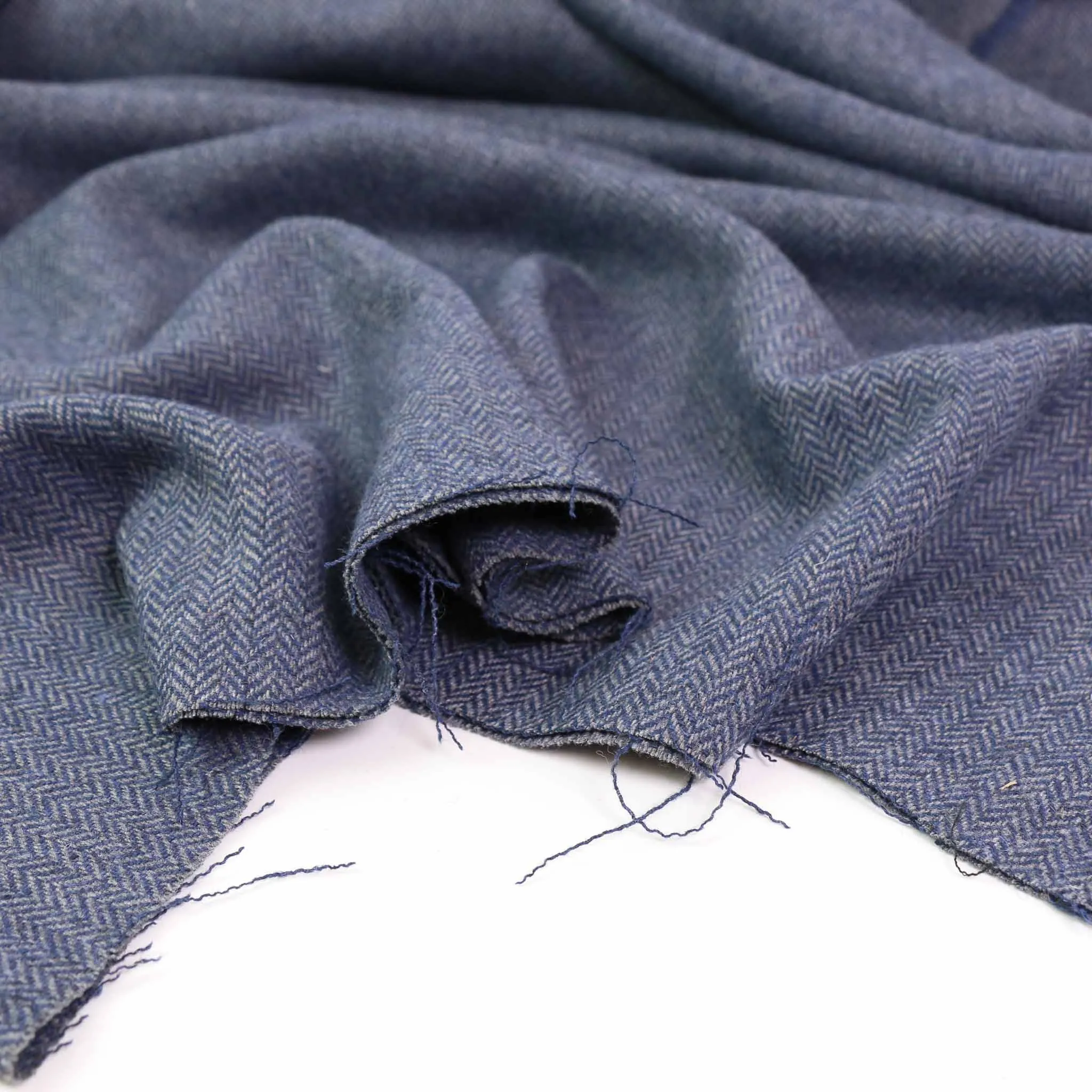 Wool blend suiting -  Blue