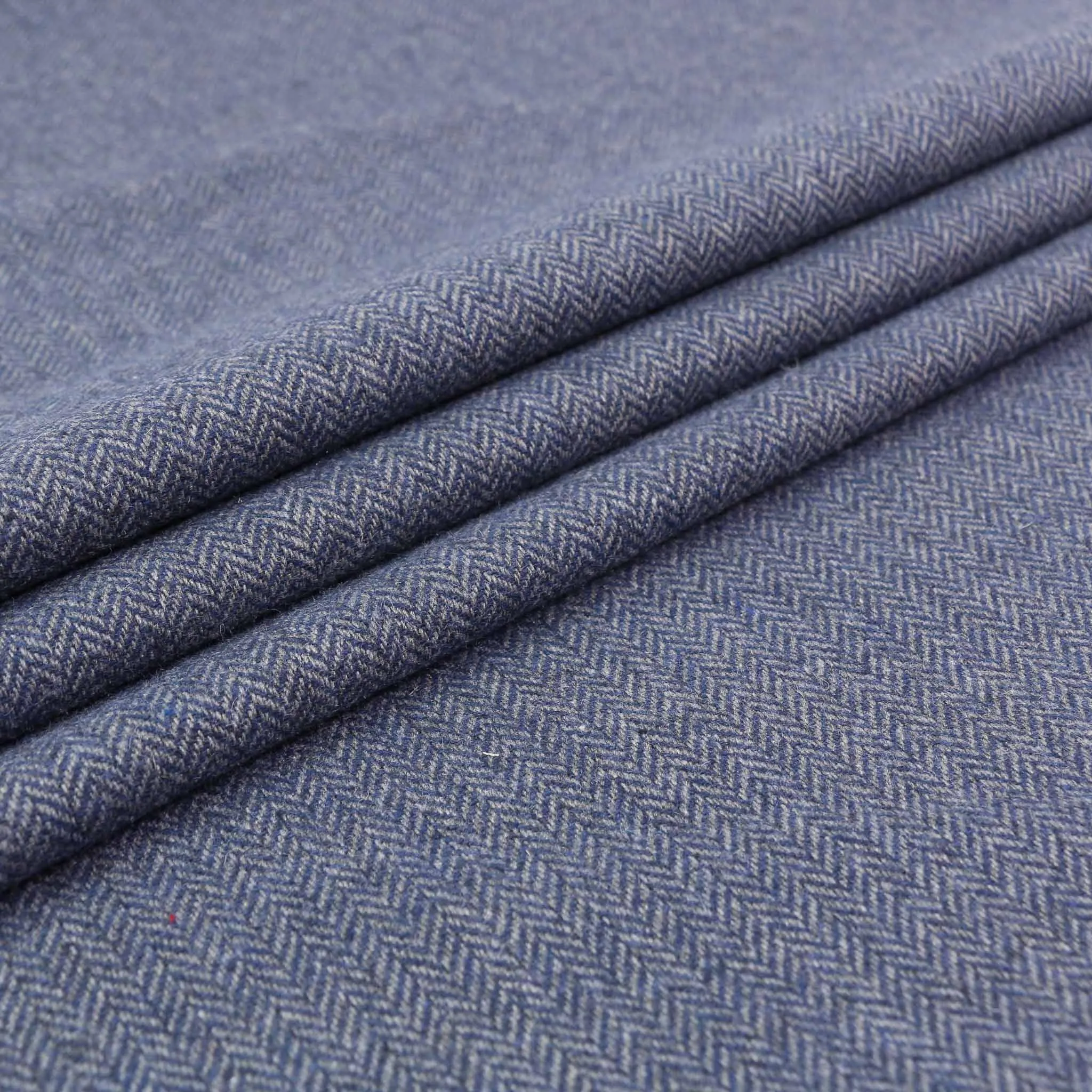 Wool blend suiting -  Blue