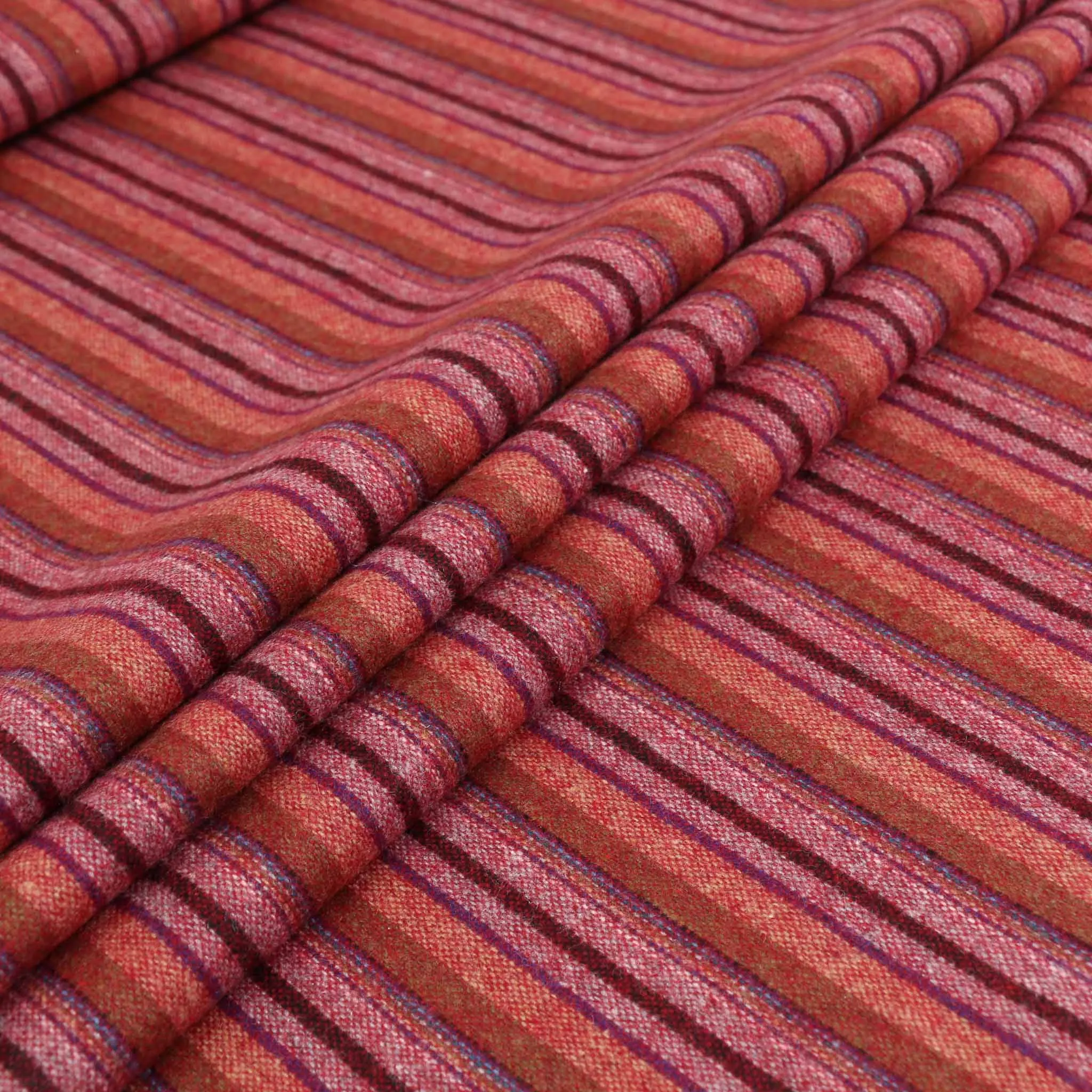 Wool blend suiting -  Red, Maroon