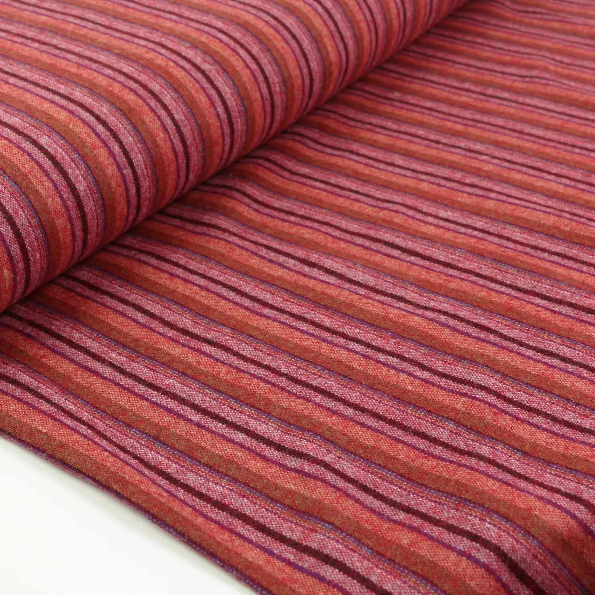 Wool blend suiting -  Red, Maroon
