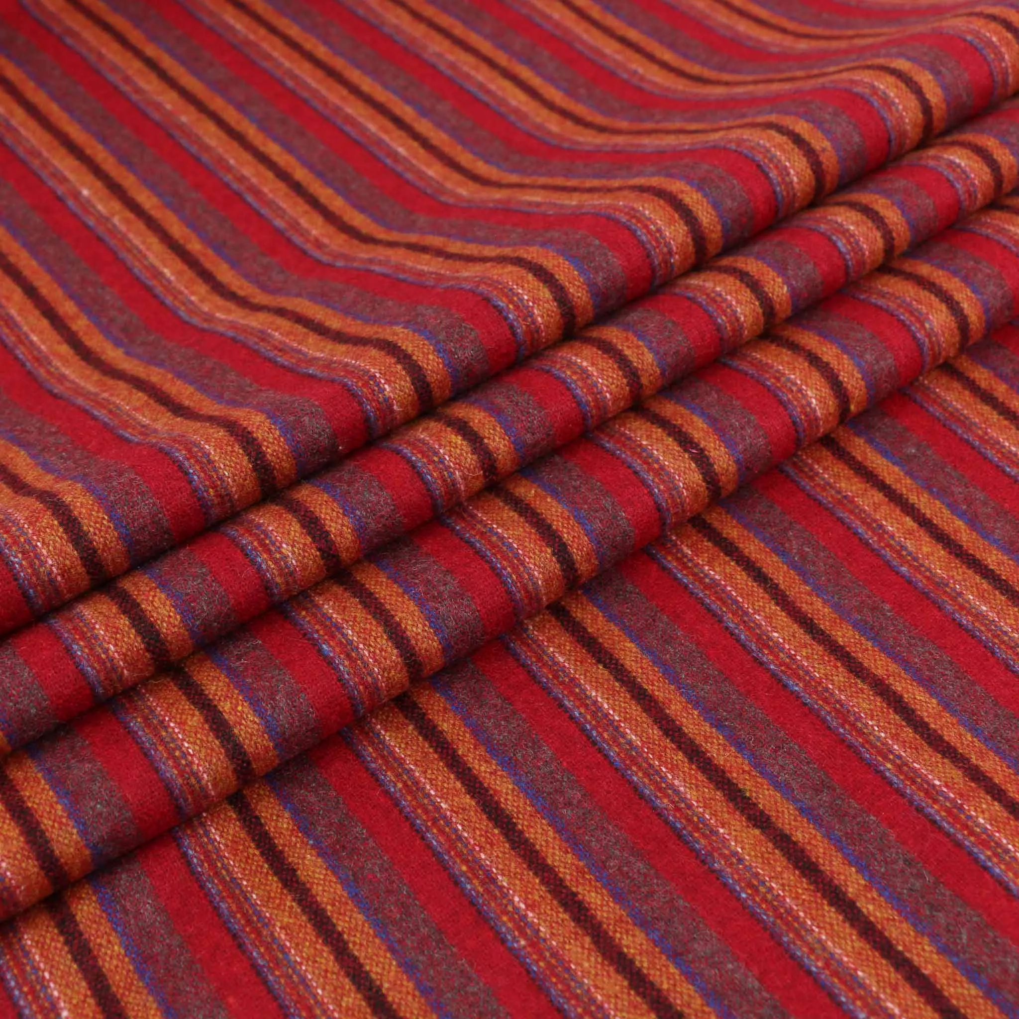 Wool blend suiting -  Red, Maroon
