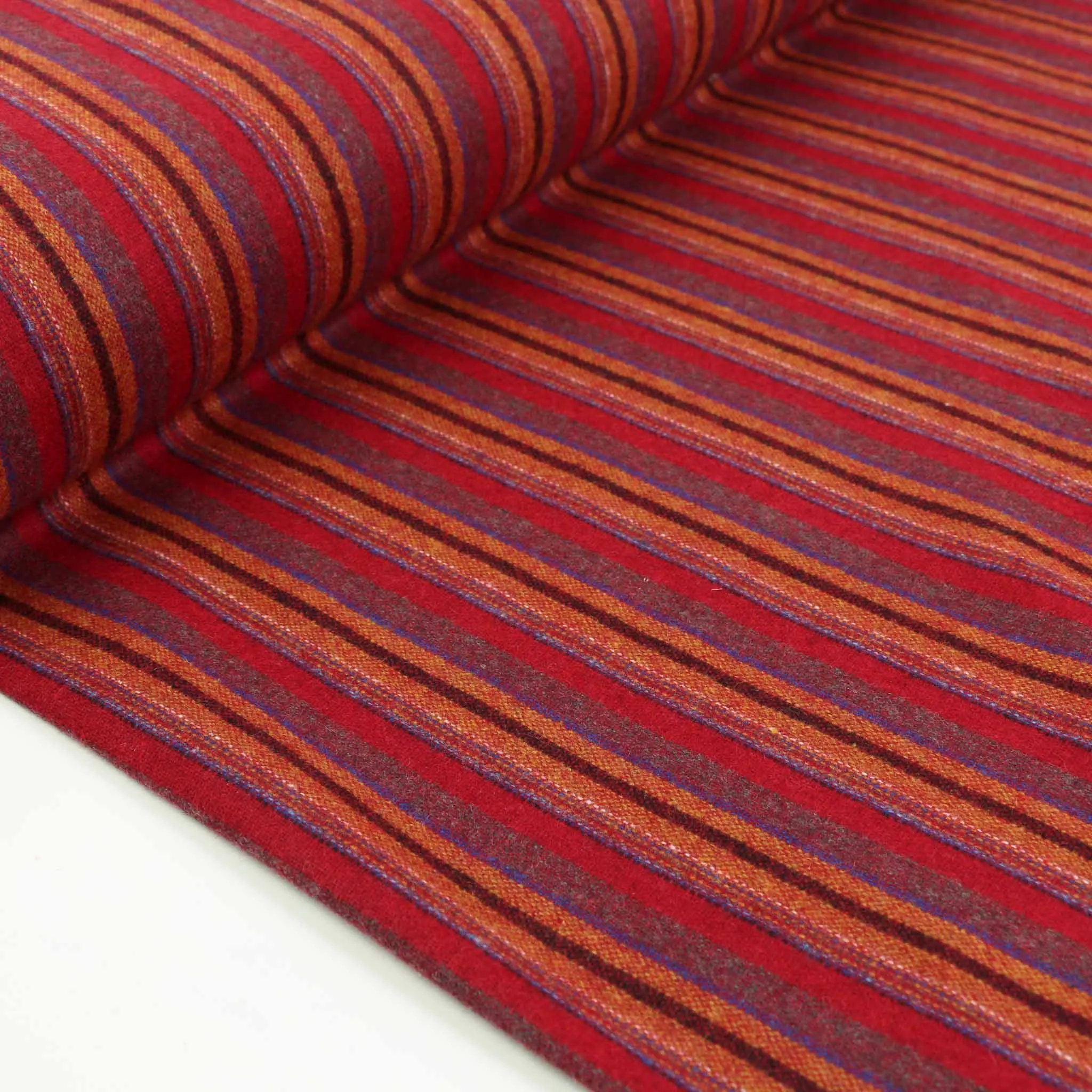 Wool blend suiting -  Red, Maroon