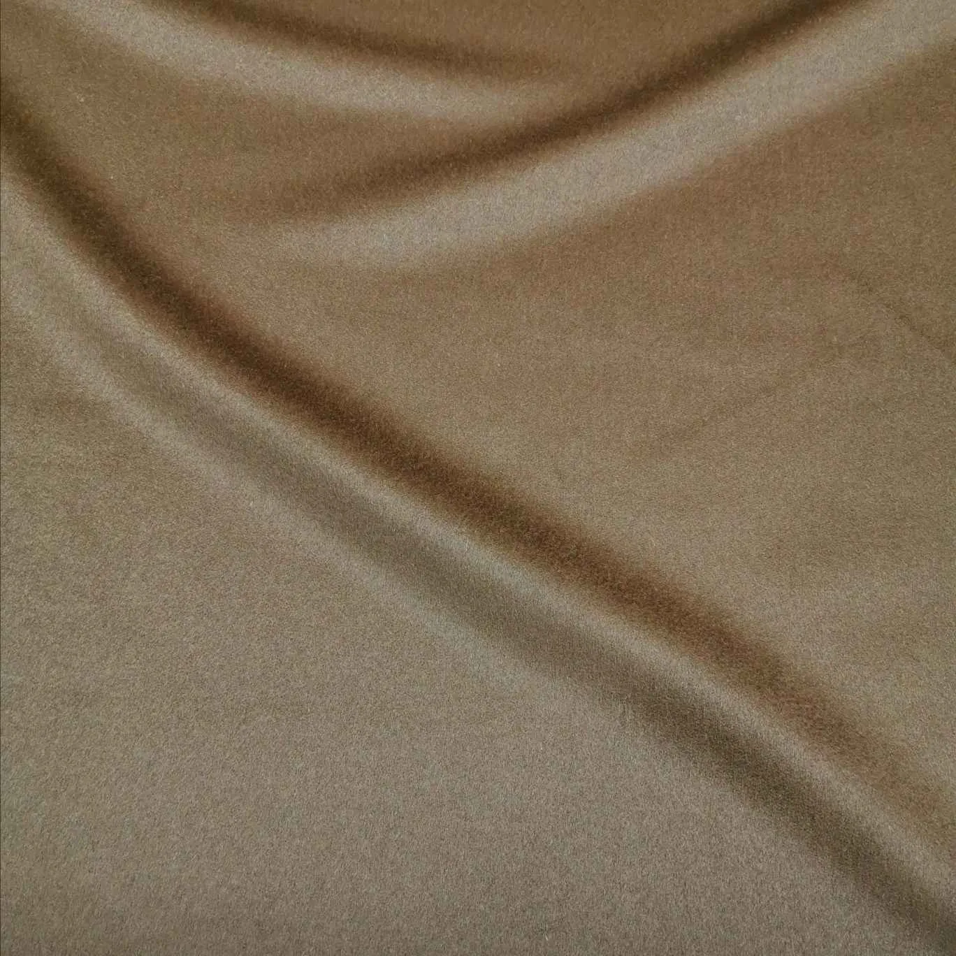 Wool, Cashmere Look in Walnut - 58cm piece