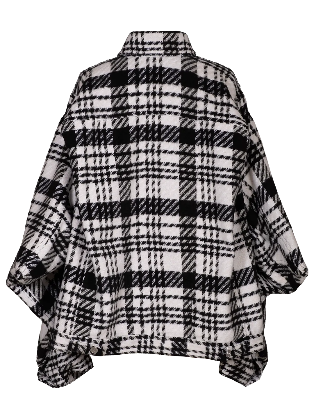Wool Checked Box Jacket
