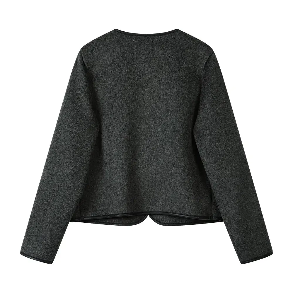 Wool Coat with Pockets