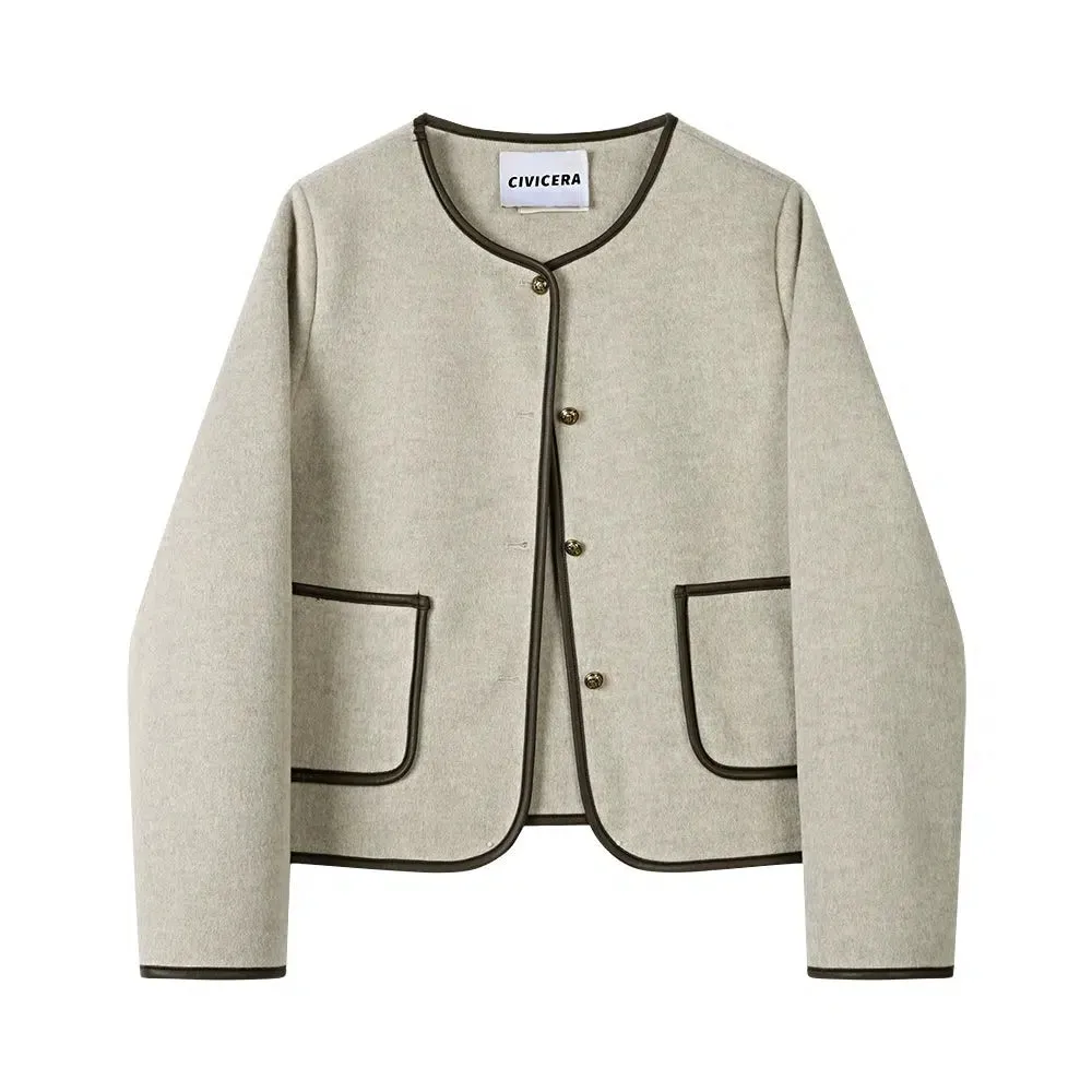 Wool Coat with Pockets