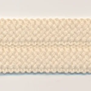 Wool Knit Binder Tape #2 Ecru