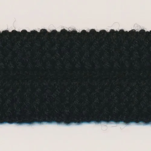 Wool Knit Binder Tape #31 Black