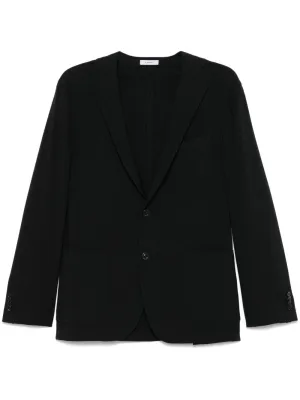 Wool single-breasted jacket