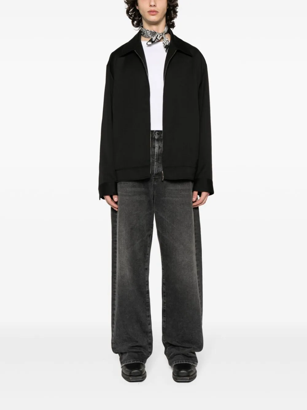 Wool zipped jacket