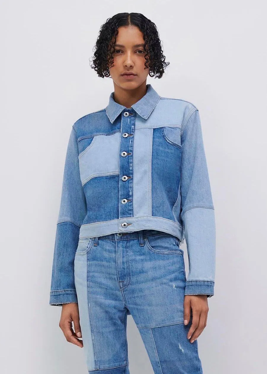 Wren Denim Patchwork Jacket (Mirage)