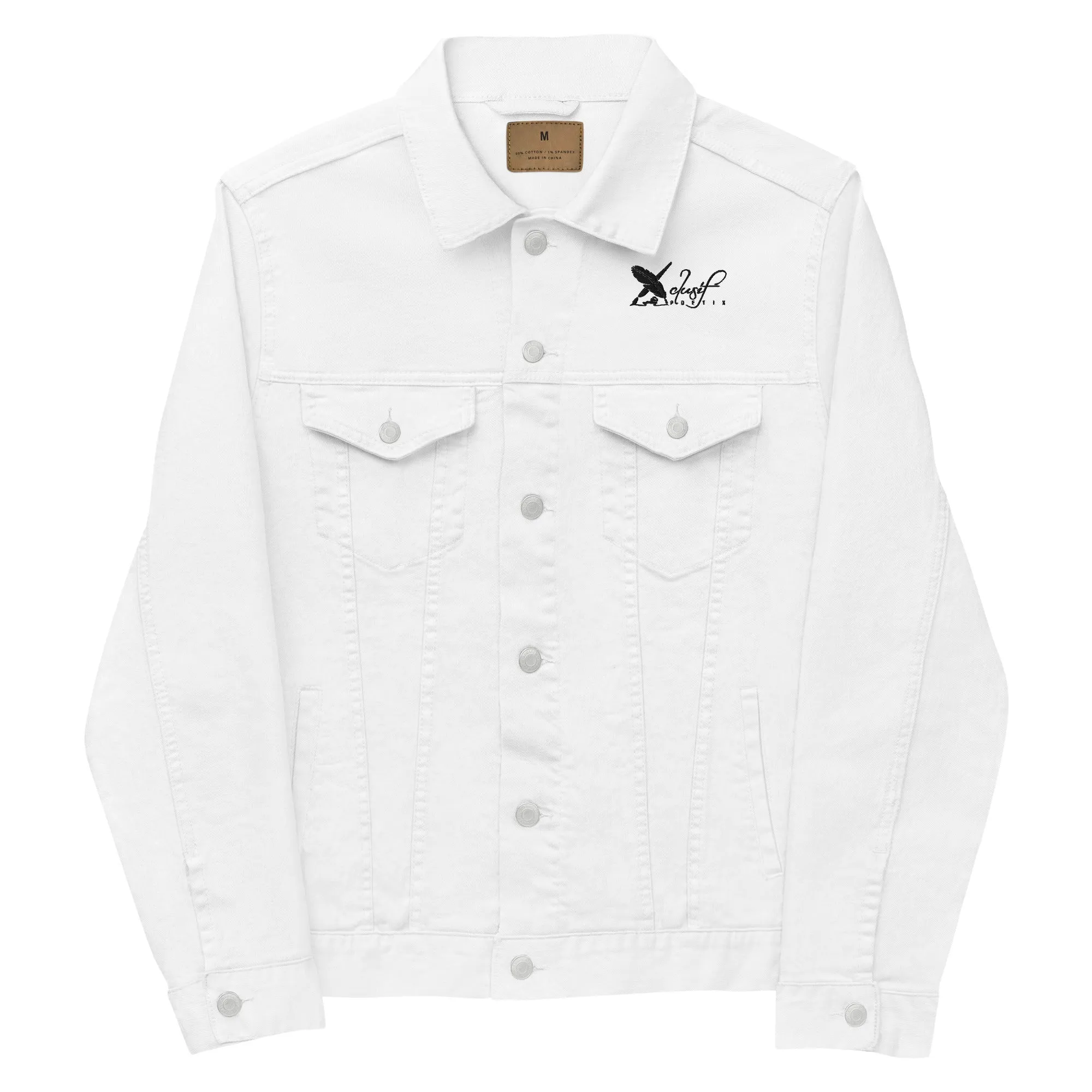 XCLUSIF POETIX BLACK LOGO Unisex denim jacket